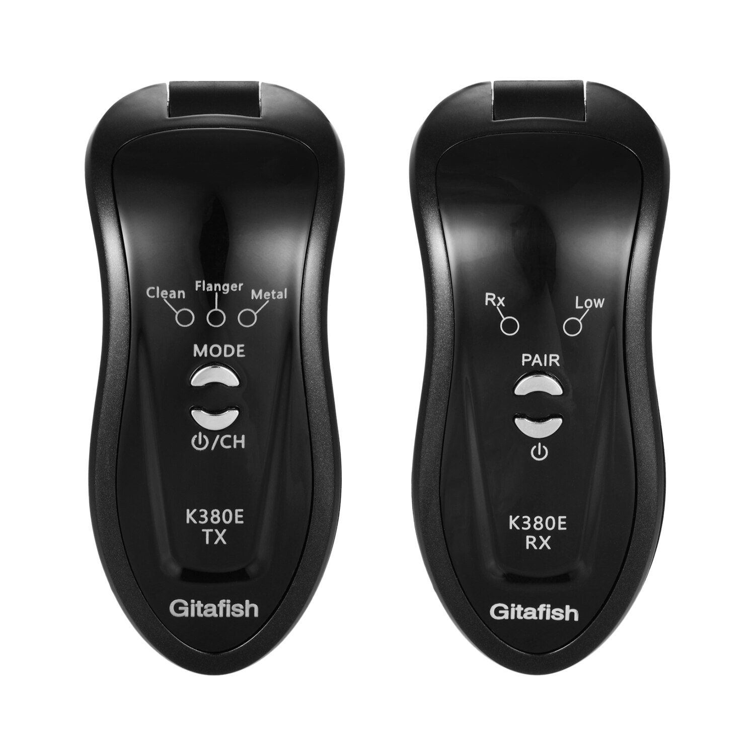 Wireless Guitar System 2.4G Transmitter Receiver Built-in Rechargeable Battery 15-20m Transmission Range Accessories