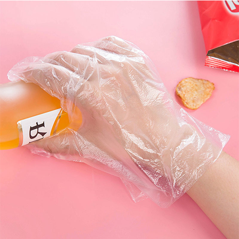 FEIGO 100 Uds guantes desechables respetuosos con el medio ambiente, guantes de plástico de alimentaria para la limpieza de alimentos, accesorios de cocina diaria F771