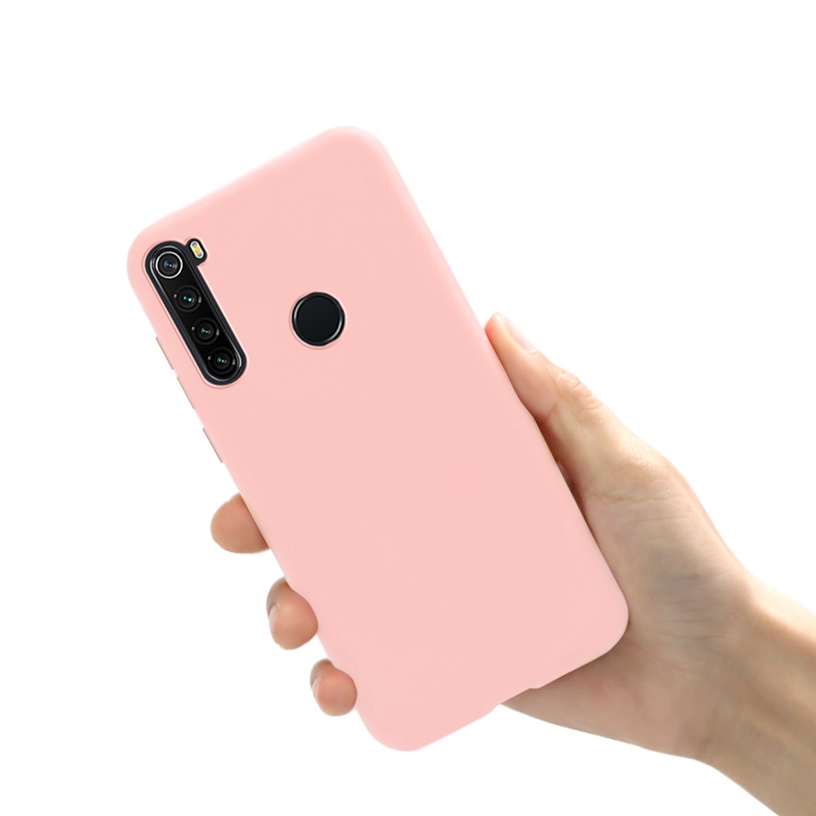 Funda suave para Xiaomi Redmi Note 8 , carcasa de lujo delgada de silicona mate, para Xiaomi Redmi Note 8, RedmiNote8: For Redmi Note 8 / Light Pink