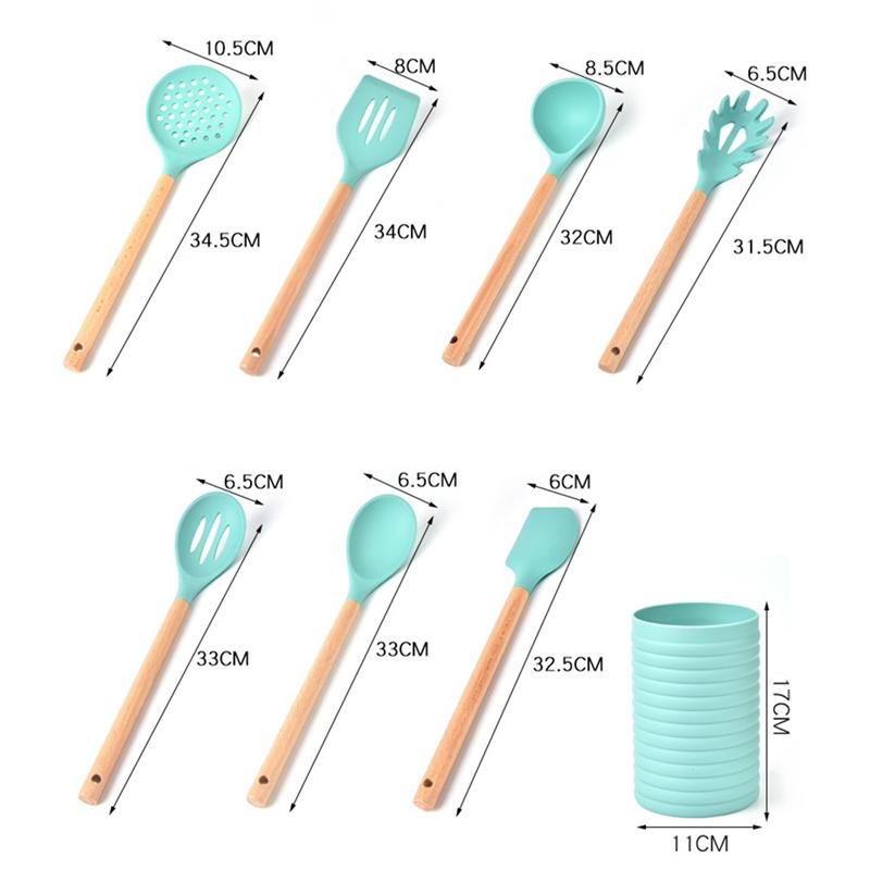 7 pièces ustensiles de cuisine ustensiles de cuisine avec un baril ustensiles de cuisine ustensiles de cuisine ustensiles de cuisine avec un pour les Gadgets de cuisine à la maison