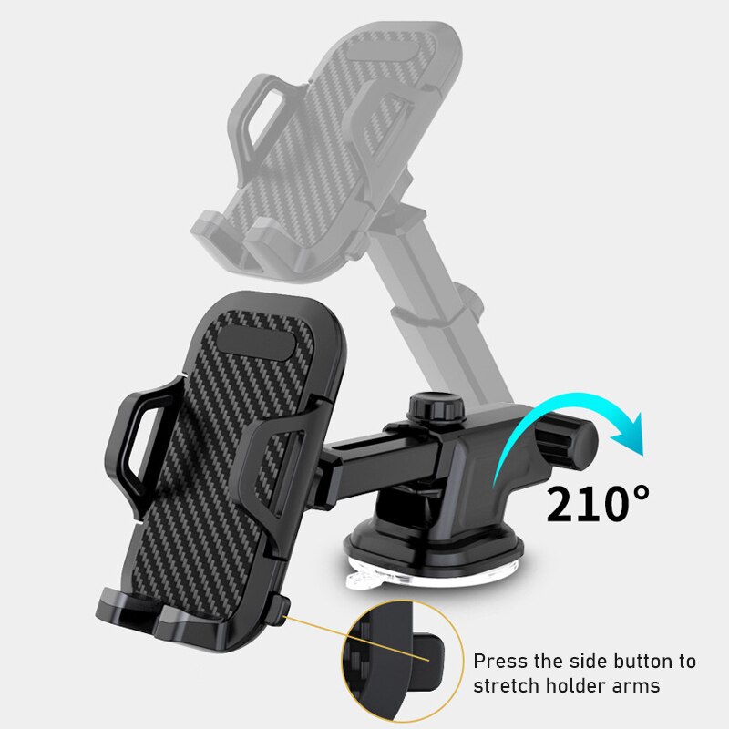 thumbnail image 2 of Shkalacar Magnetic Phone Holder Universal Vacuum Adsorption Phone Tablet Mount 360° Rotatable Windshield Dashboard Phone Holder For Car, Home 2 of 13