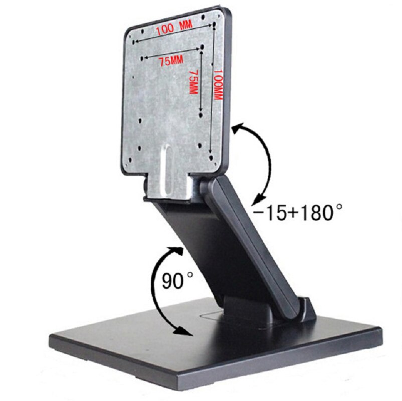 Monitor Stand Adjustable Height TV Holder for 10-27inch LCD Monitor with Vesa Mount 75x75 100x100mm Metal Bracket Screen Stand