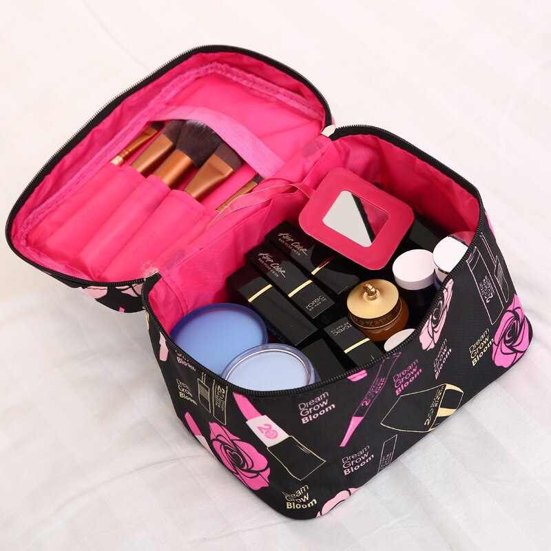 Bolsa Neceser multifuncional de viaje para cosméticos, bolsa de almacenamiento de gran capacidad, simple bolsa de limpieza y belleza impermeable, organizador de maquillaje