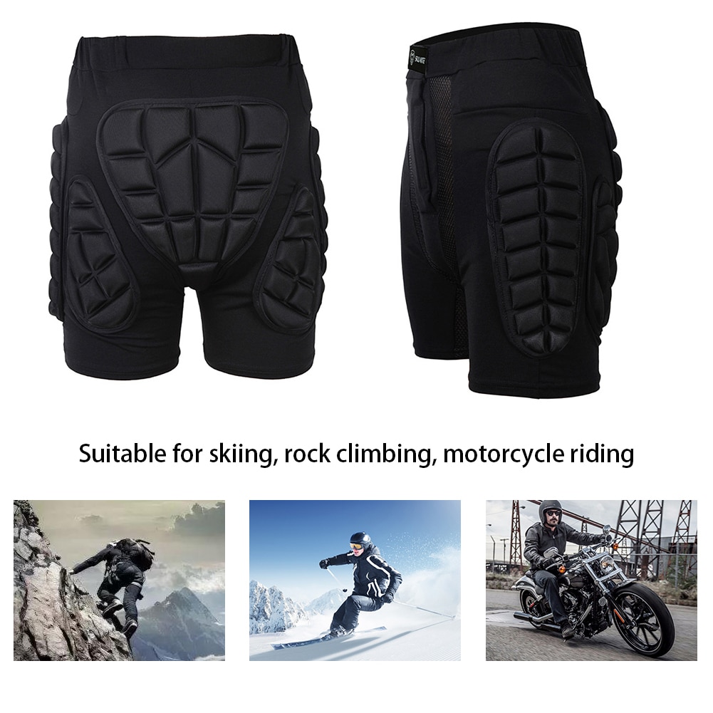 Motorcykel ridning hoftebeskyttelse 3d shorts sport skiridning hoftebeskyttelse åndedrag shorts beskyttelsesudstyr