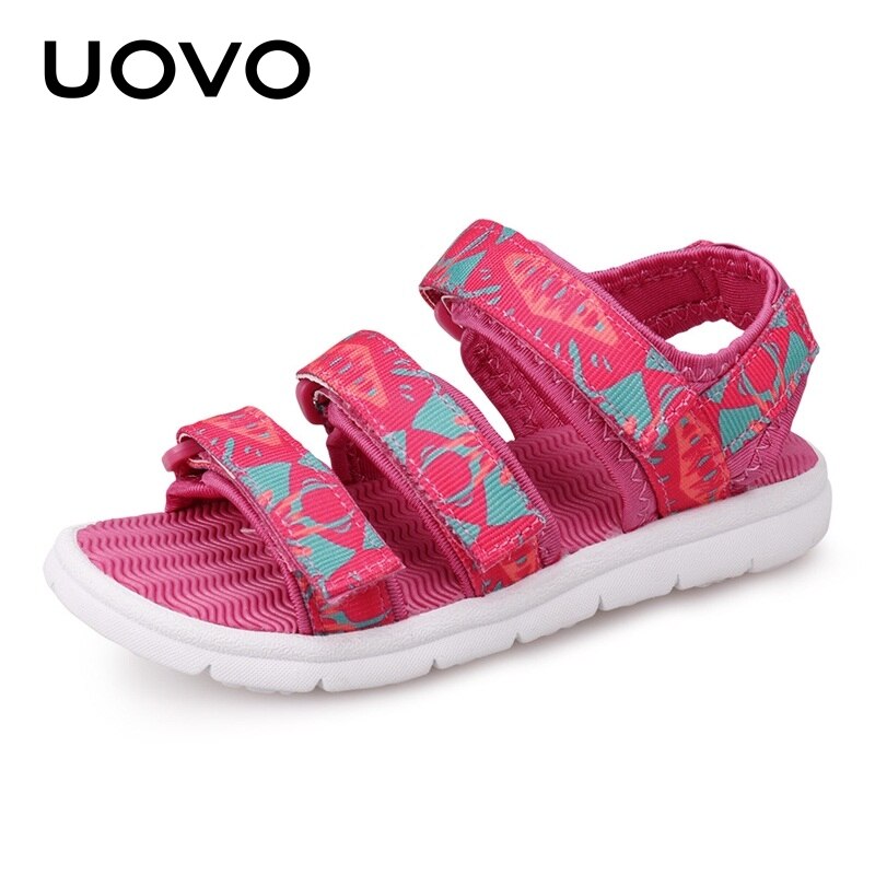UOVO-Sandálias de praia para crianças pequenas, meninos e meninas, calçados infantis, sapatos de verão, tamanho Eur #25-37, novo