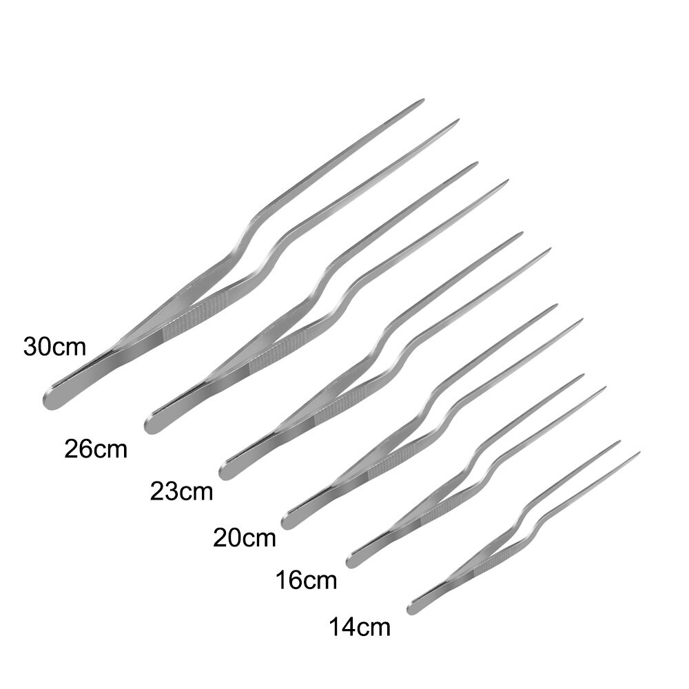 1PC acero inoxidable pinzas para la comida utensilios para marisco pinza de barbacoa pinzas Chef herramienta de chapado de cocina restaurante herramientas y suministros