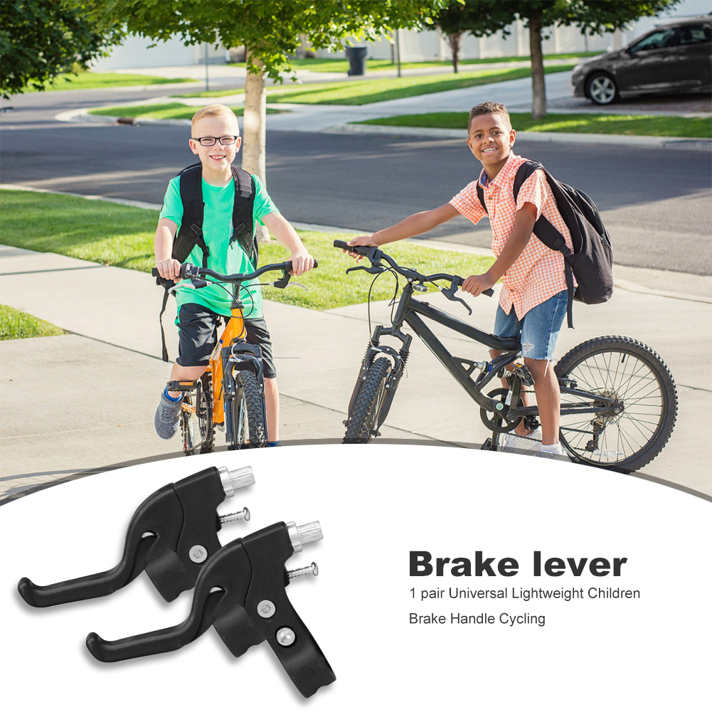 1 Pair Kids Bike Brake Levers Biking Portable Dustproof Brake Handles Cycling Parts for Children Bicycle 7/8 Diameter