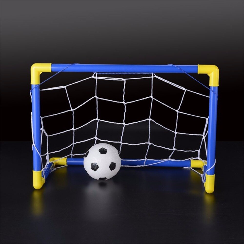 Opvouwbare Mini Voetbal Voetbal Doelpaal Netto Set Met Pomp Kids Sport Indoor Outdoor Games Speelgoed Kind Plastic