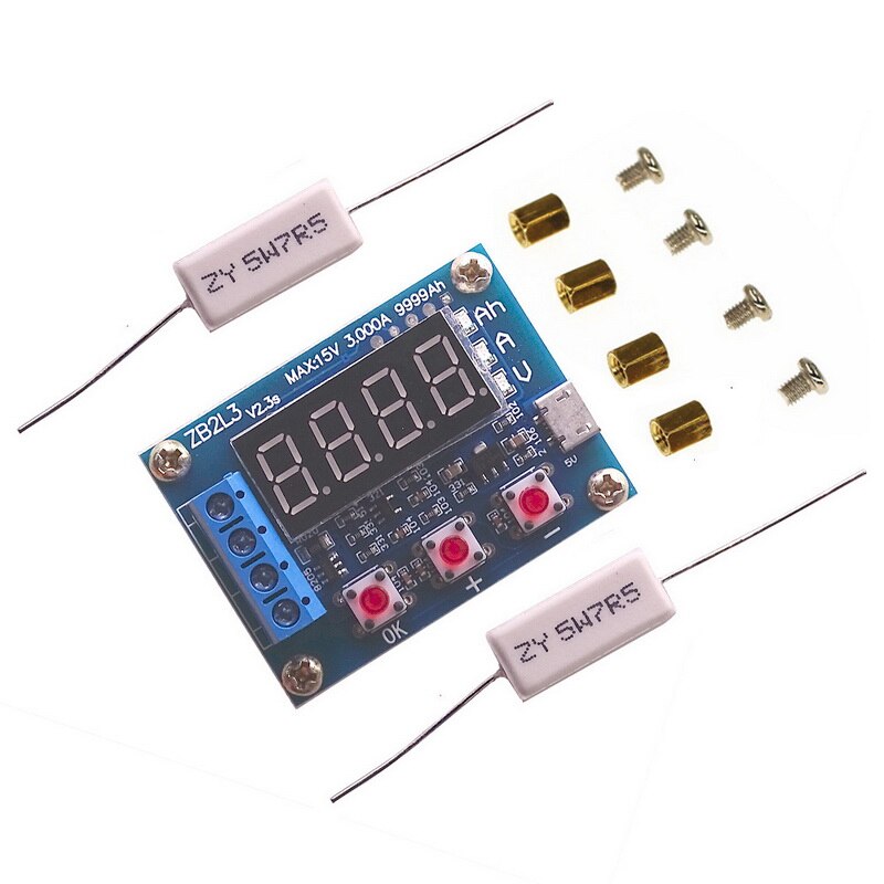 ZB2L3 Li-ion Lithium Lead-acid Battery Capacity Meter Discharge Tester Analyzer: Default Title