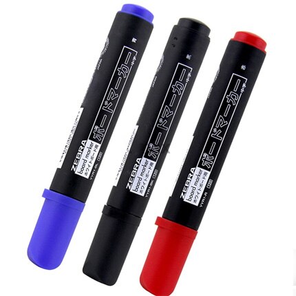 6 Pcs/Lot ZEBRA YYR1 2.5mm Whiteboard Marker erase Can be erased Writing Supplies Office &amp; School Supplies: Mixed