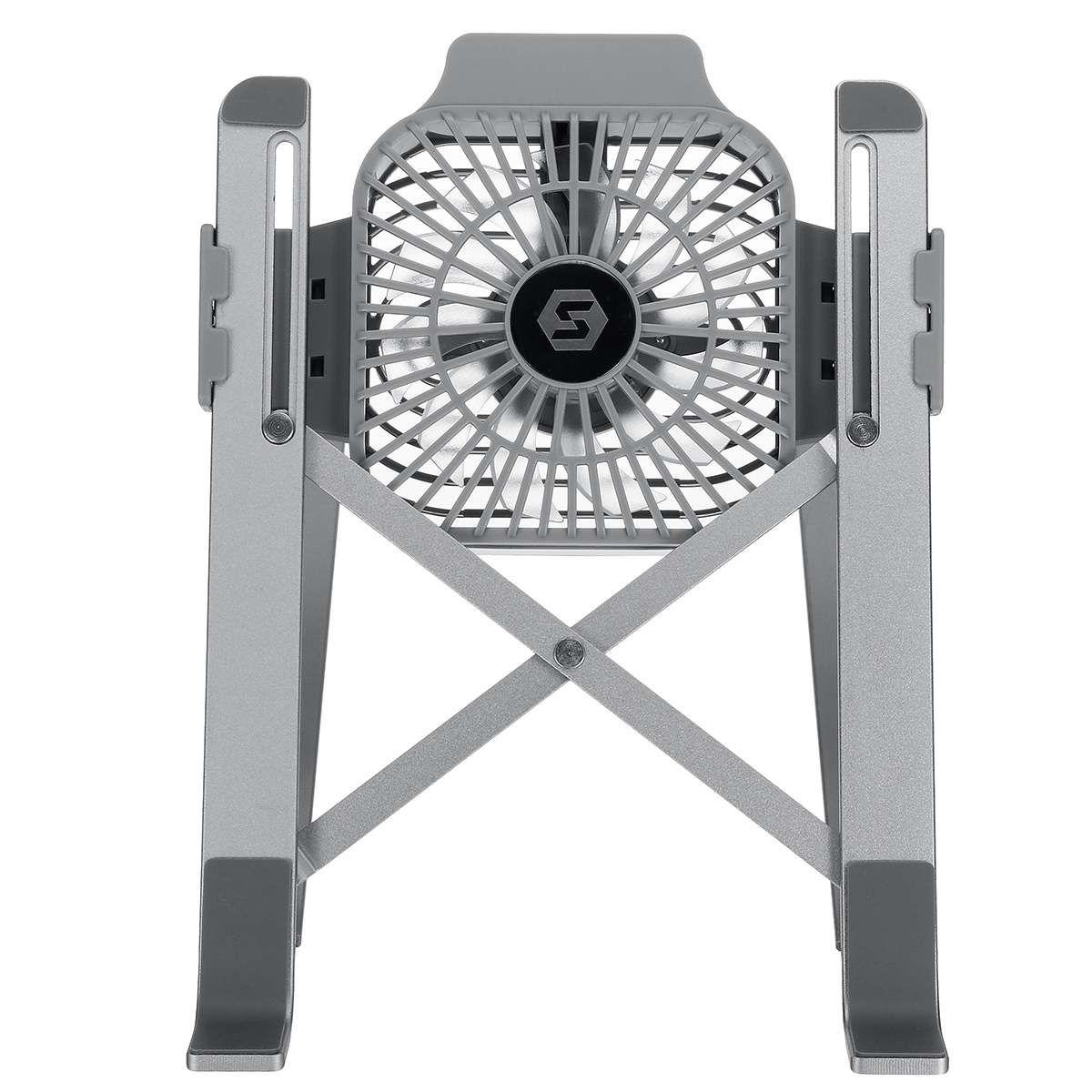 Supporto computer portatile con Ventola Di Raffreddamento Portatile Pieghevole Del computer Portatile Scrivania Regolabile in Lega di Alluminio Letto taccuino Dissipazione Del Calore Del Supporto Del Basamento: bianca