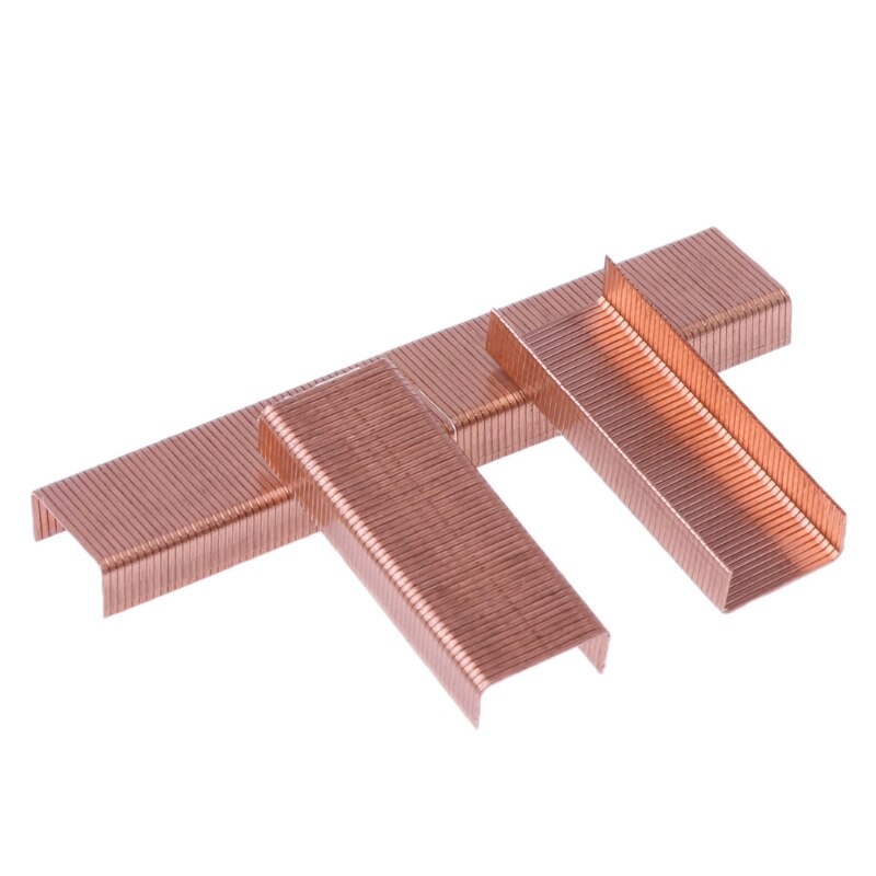 Rose Gold Staples Metal Staple For Staplers Trend Office Accessories 24/6 Stationery Supplies