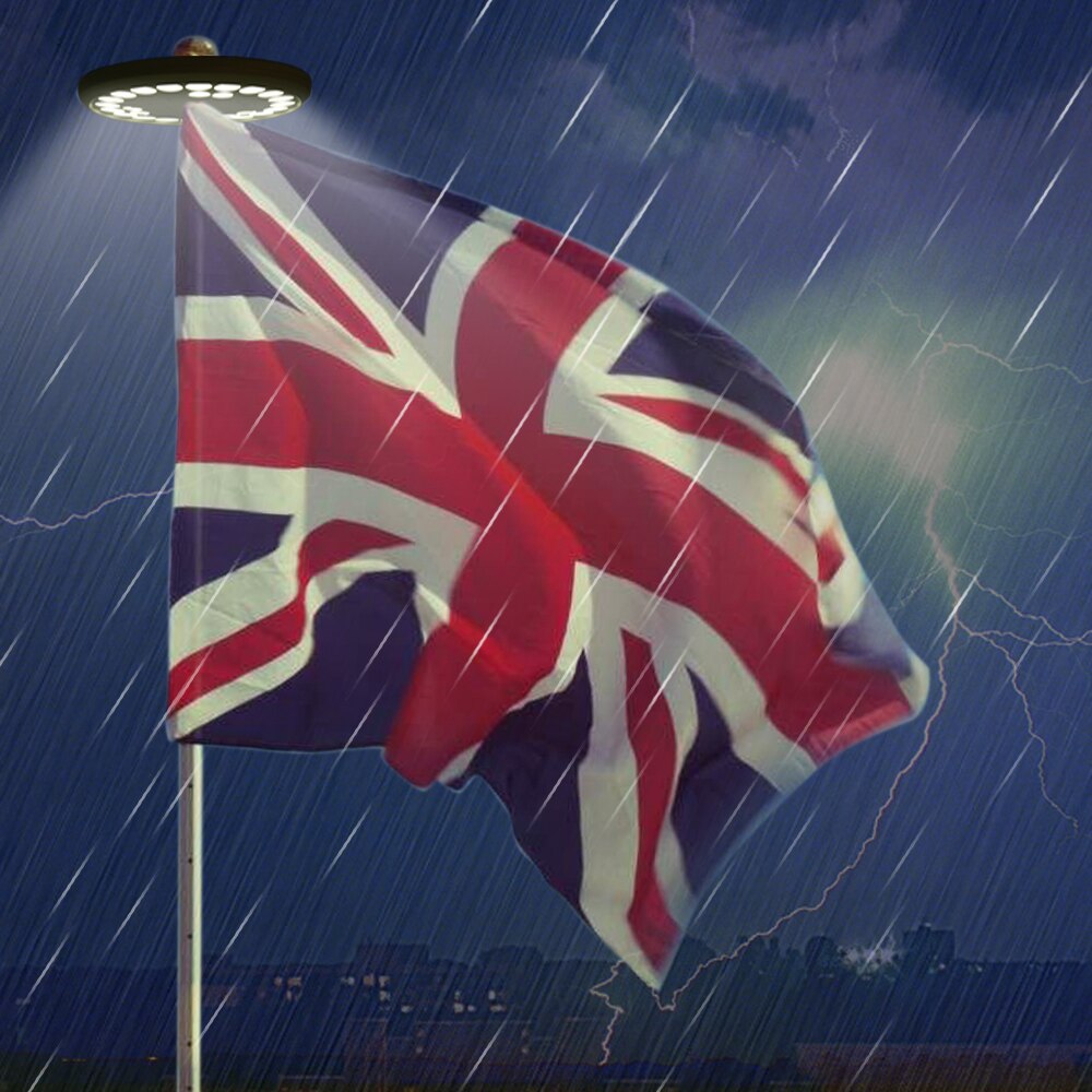 Lumière LED solaire lampe solaire 26 LED énergie solaire drapeau pôle lampe contrôle de la lumière sensible étanche lumière de jardin en plein air