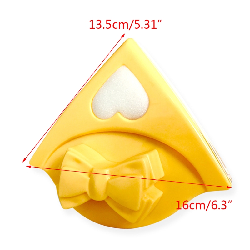 GXMA Magnetic Glass Cleaner Triangular Brush Bow Window Wiper Double Side BrushWashing Tool for High-rise Car Glazed Windows