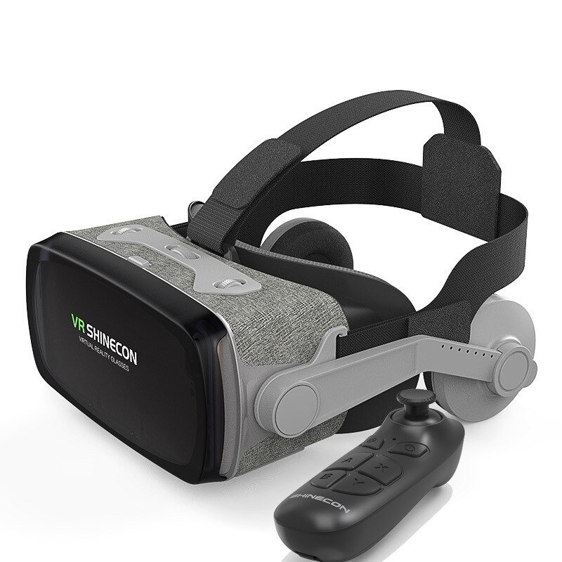 Virtual Reality Vr Bril Vr Headset Shinecon 3D Bril Headset Helm Voor Google Xiaomi Smart Phone 4.7-6 Inch: G07E B03