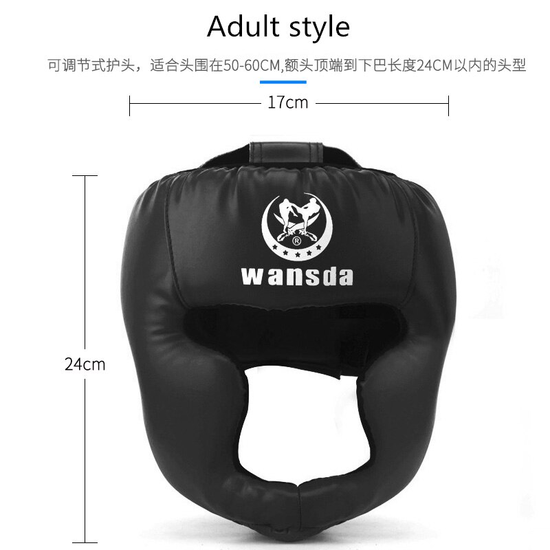 Verstelbare Gesloten Boksen Helm Hoofd Protector voor Taekwondo Karate Tai Kickboksen Concurrentie Training Boksen Helm