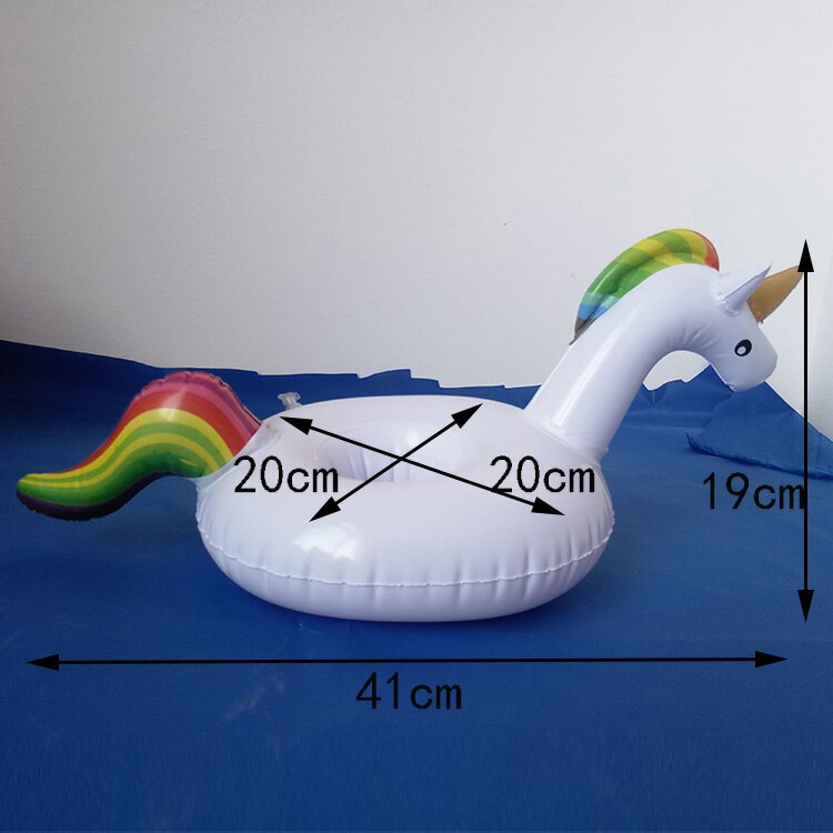 Summer Toy Inflatable Drink Cup Holders Flamingo/Donut Beach Party Supply Swimming Pool Toys Party Kids Swim Beverage Cup Holder: unicorn