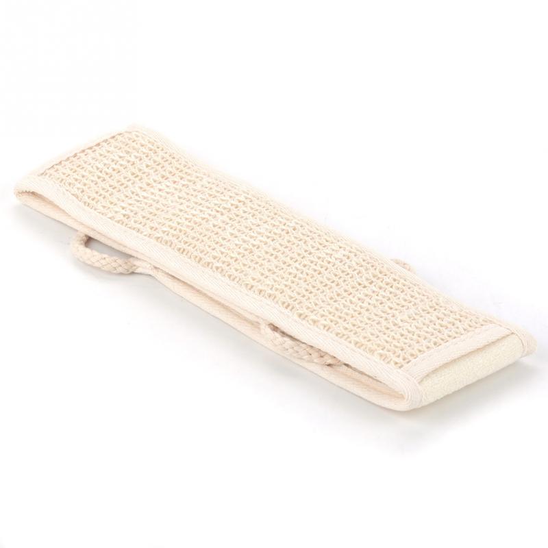 2pc Natural Flax Linen Massage Sponge Shower Body Cleaning Tool Long Toiletries Scrubber Ponge Brush Pad Towel Horniness Remover
