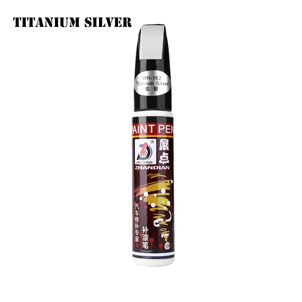 1PC samochodów Touch Up Pen naprawa zarysowań samochodowych Nick pisak do usuwania samochodów Auto Coat Scratch wyczyść naprawa marker z farbą Touch Up Remover: Titanium Silver