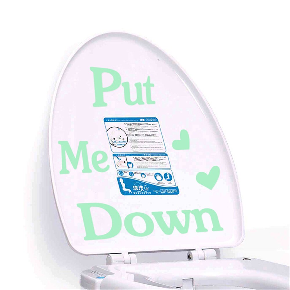Put Me Down Gloeiende Letters Wc Stickers Glow In ... – Vicedeal