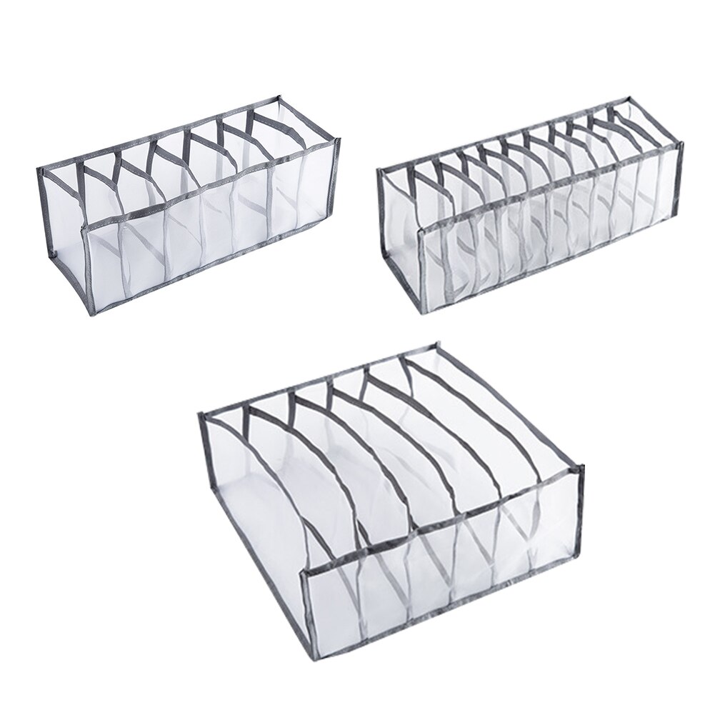 3 Stks/set Multi-Size Ondergoed Opbergdozen Opvouwbare Beha Sokken Garderobe Lade Divider Organizer Voor Thuis Slaapzaal