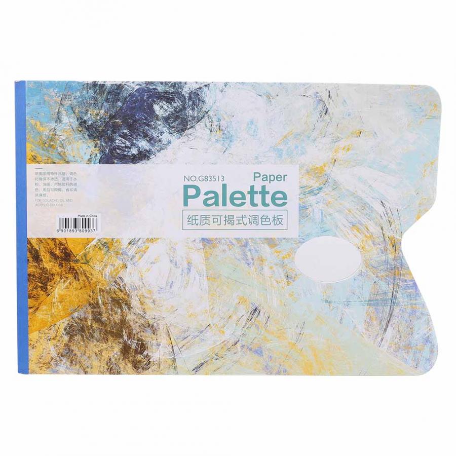 25 Sheets A4 Sized Disposable Palette Gouache Oil Painting Palette Pad White Paper for painting: Default Title