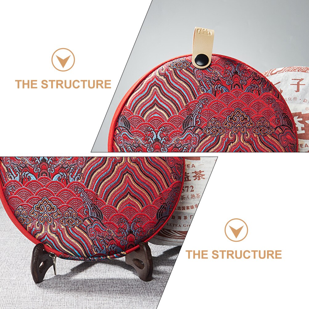 Cloth Art Tea Cake Storage Bag Pu 'er Tea Cake Box Pu 'er Tea Cake Storage Pouch