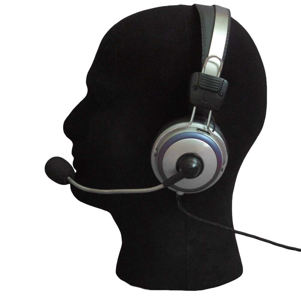 Mannelijke piepschuim mannequin mannequin hoofd model pruik bril pet display standaard zwart