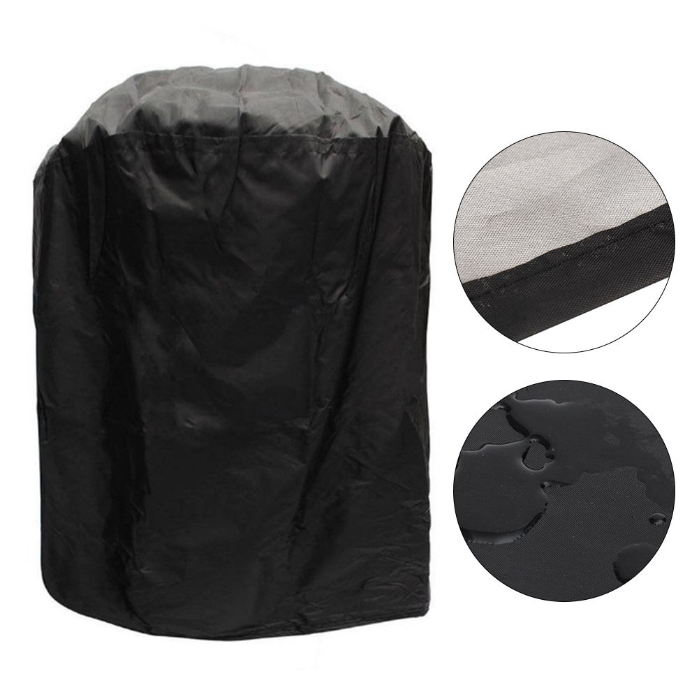 Universal Garden Patio Kettle Waterproof Protective BBQ Grill Cover Washable Round Shape Adjustable Tie Accessories Dustproof
