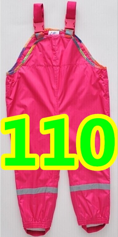 Tijd beperkte Verkoop Unisex Solid Lente Retail Broek Voor En Kinderen Koude Wind Regen Waterdichte Overalls In voorraad: Pink 110