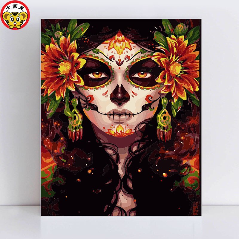 painting by numbers art paint by number paintings Drawing a coloring numbering kit on the canvas: 40x50cm with frame