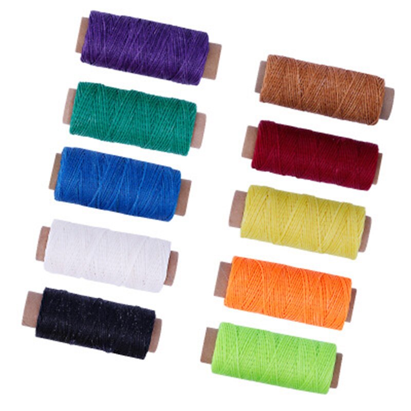 Hilo encerado 150d 50M para manualidades, 10 colores, hilo encerado