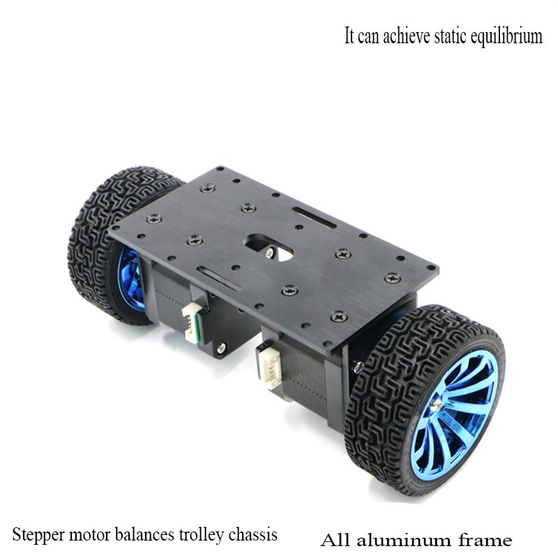 42 Stappenmotor Balanceren Chassis Twee Wielen Zelfbalancerende Base Twee-Wiel Aluminium Legering Body