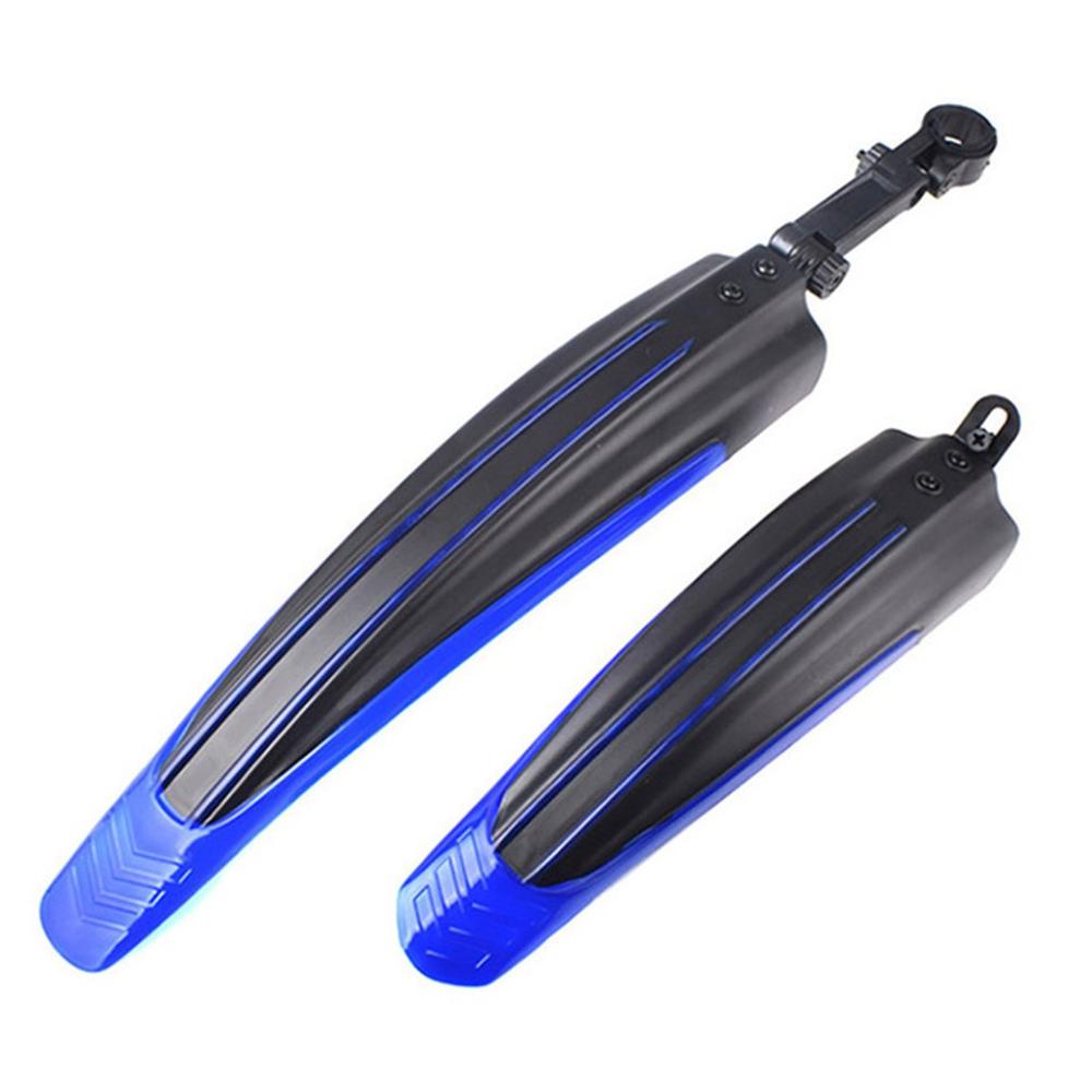 Mountainbike spatbord plastic kleibord fietsaccessoires fiets spatborden mountainbike racefiets spatbord voor achter: Zwartblauw