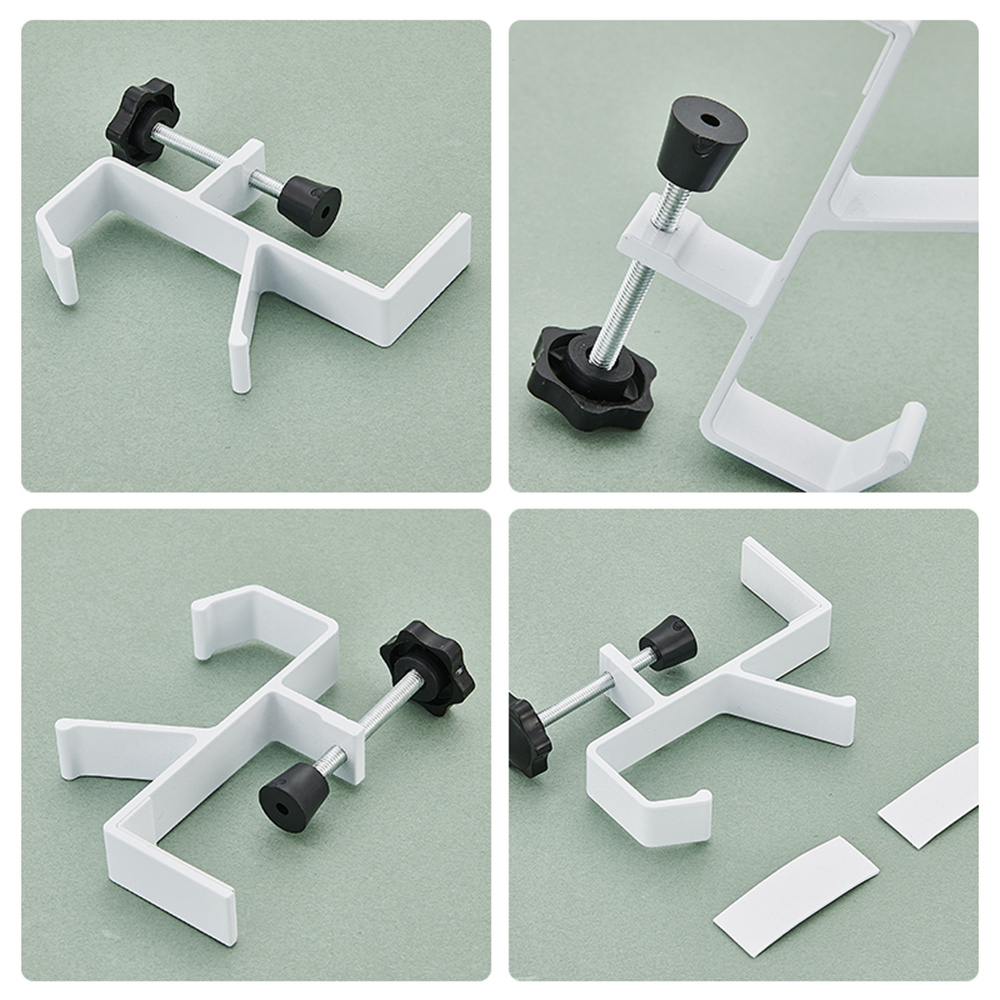 Justerbar skrivbordskrok headset ryggsäck förvaringshängare stansfri aluminiumlegering hemmakontor klassrum organisatör klämma
