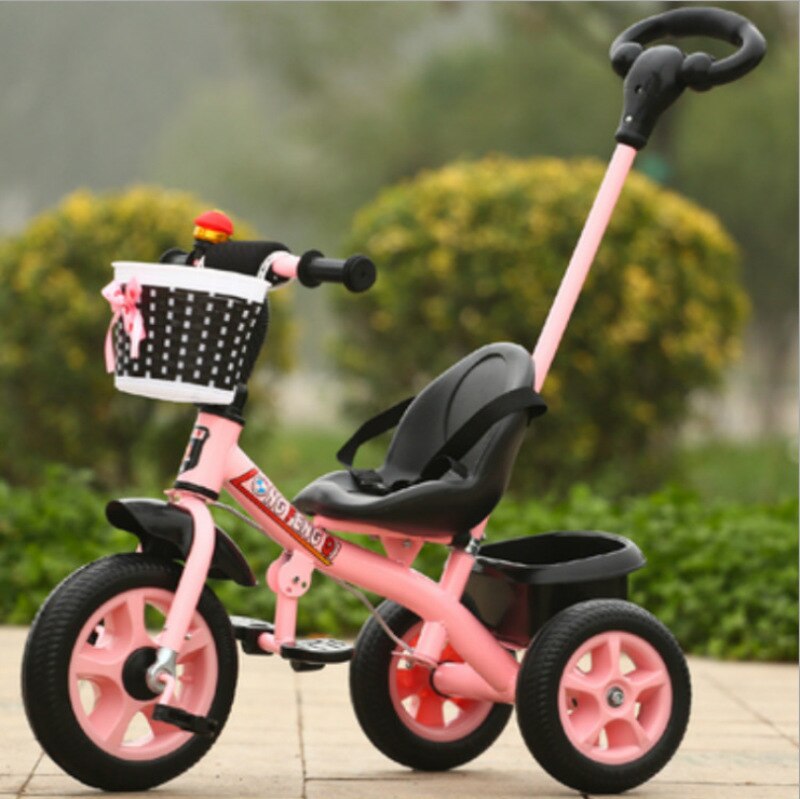 Kinderen Driewieler 1-3 Oude Meisjes Baby Fiets Multi-Functionele Winkelwagen – Grandado