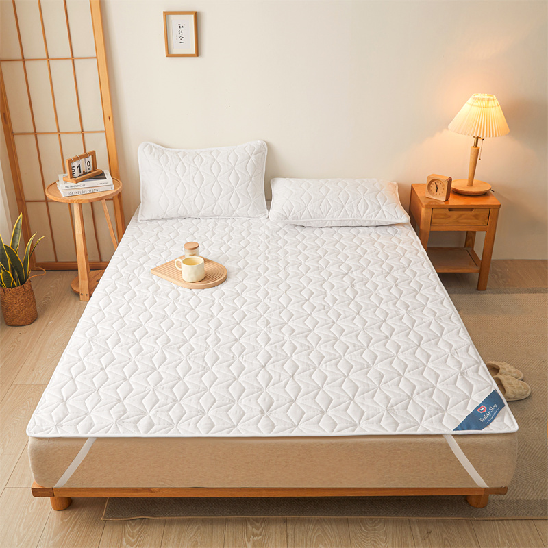 Waterdichte matrasbeschermer - Ademende geruisloze matrashoes met 4 elastische hoekriemen Geschikt voor maximaal 40 cm diep: 1.0m (3.3 feet) bed / WHITE