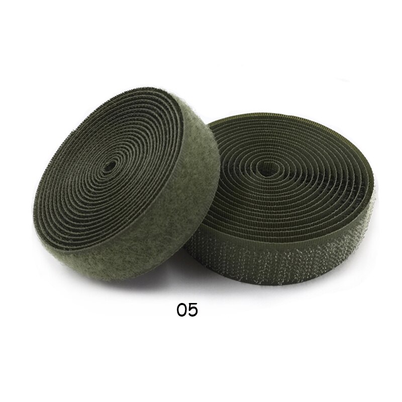 20mm 2 meter par farverige velcro-klæbende klistermærker med krog og løkke farvetape kabelbindere sytilbehør: 2 meter 05