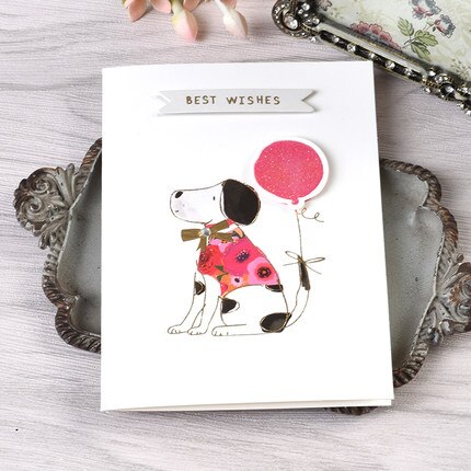 4pcs Flower Mini Greeting Card Happy Birthday Small Card Kids Good Luck Message For You Card: MINI-1921 II 03