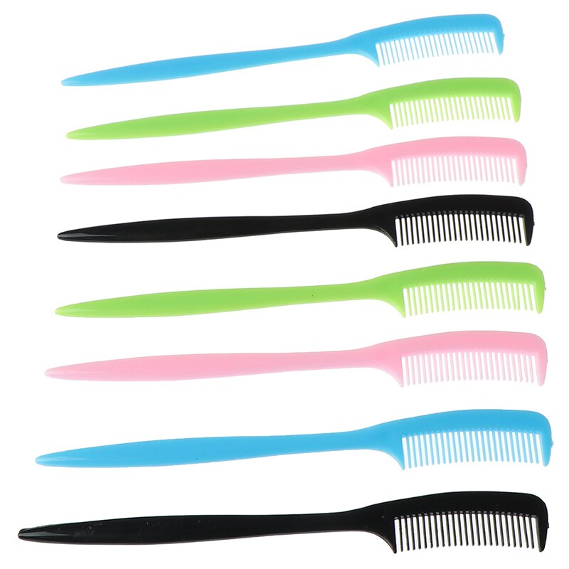 5pcs/set Plastic Eyebrow Combs Eyelash Extension Comb Cosmetic Makeup Tool For Salon Home Use