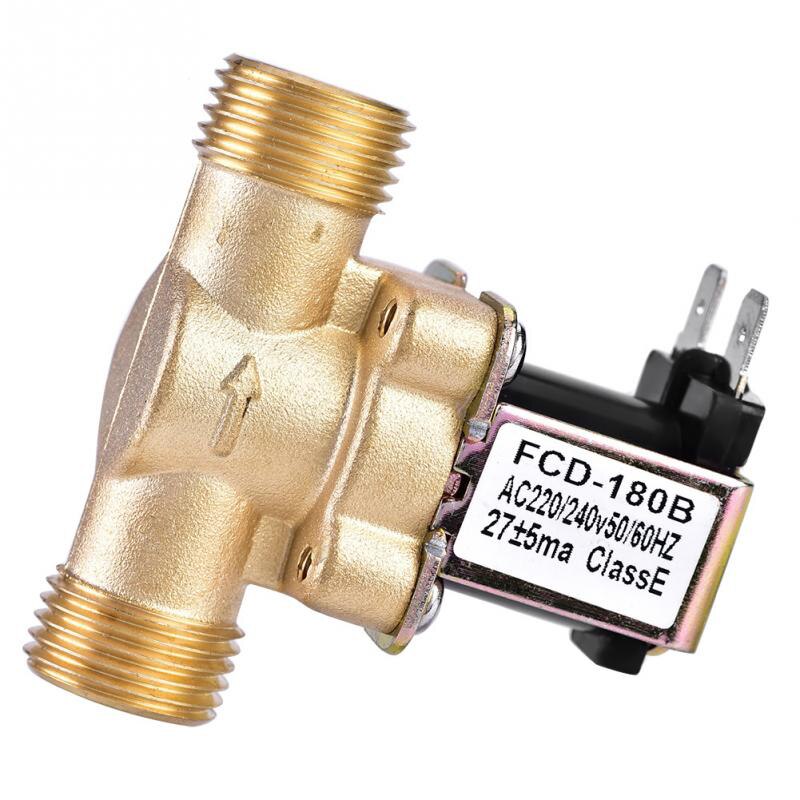 Solenoidventil til Varmtvannsbereder 1/2" AC 220V - Normalt Lukket Innløpsventil
