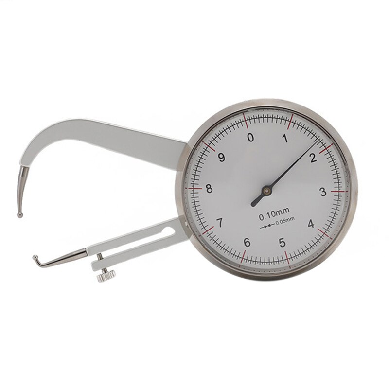 Medidor de espesor de Dial de vidrio, herramienta de medición, 0-10mm, 0,05mm: Default Title