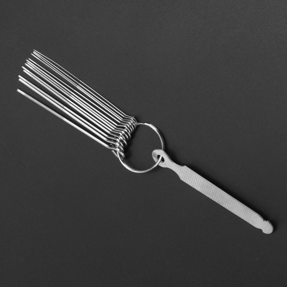 Stainless steel Guitar Nut Slotting File Kit Saw Rods Slot Filing Set for Guitar Accessories Musicial Guitar Parts