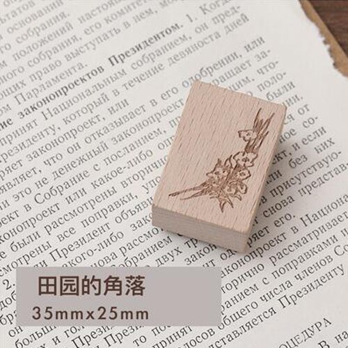 1Pcs Gedichten In De Pastorale Serie Vintage Rubberen Afdichting Leuke Hout Clear Postzegels Diy Scrapbooking Decoratie Journal Levert: 08