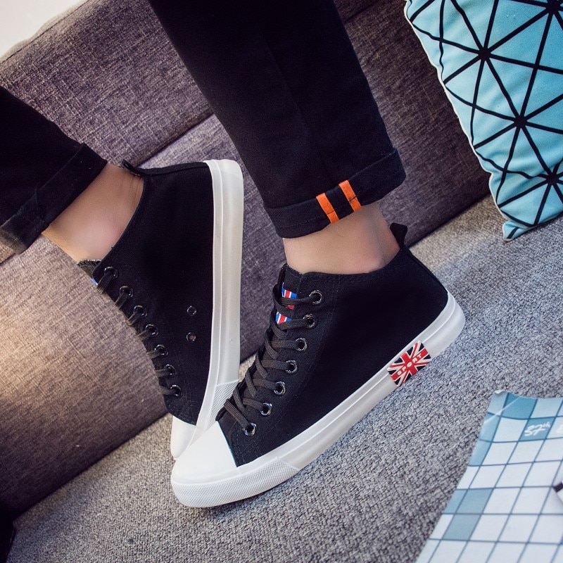 Dam skor man original canvas sneakers all shoe star high klassiska sneakers skateboard tyg skor
