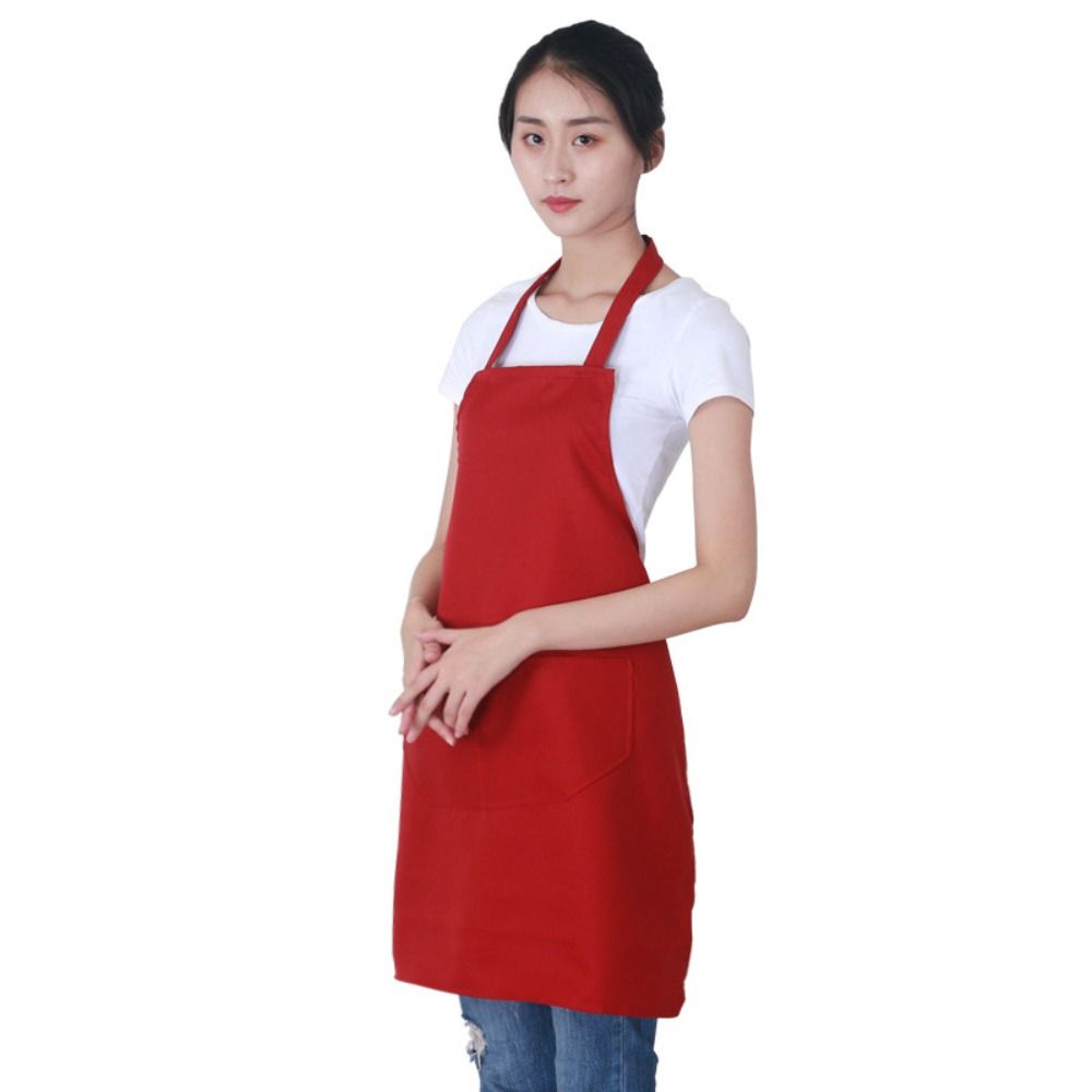 Bunte Kochschürzen für Zuhause, unisex, Kochschürzen, Restaurant, Kochen, Backen, Kleid, ölbeständige Taschen, Schürze, Küchenzubehör: Licht Grau