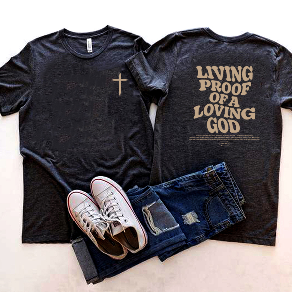 Estetisk kristen t-skjorte kristne klær brun jesus t-skjorte trendy streetwear klær bibelvers skjorter kristen: Xxxl / Mørk grå