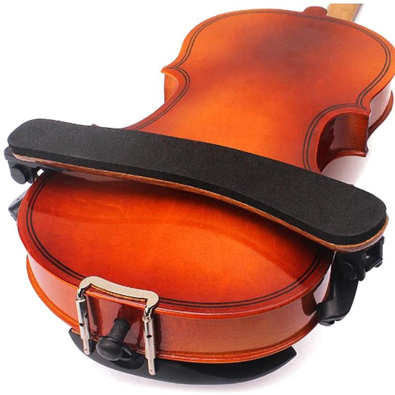 Violin skulderstøtte støtte 4/4 fuld størrelse justerbar ahorn træ violin skulderstøtte violin tilbehør tilbehør