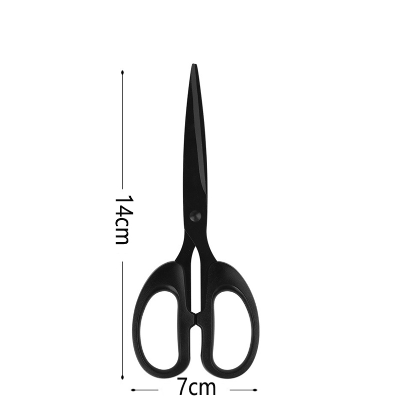 Pure Black Clippers Tailor Scissors Sewing Shears Embroidery Scissor Tools For Sewing Craft Office Scissors Fabric Cutter Shears: Dark Grey