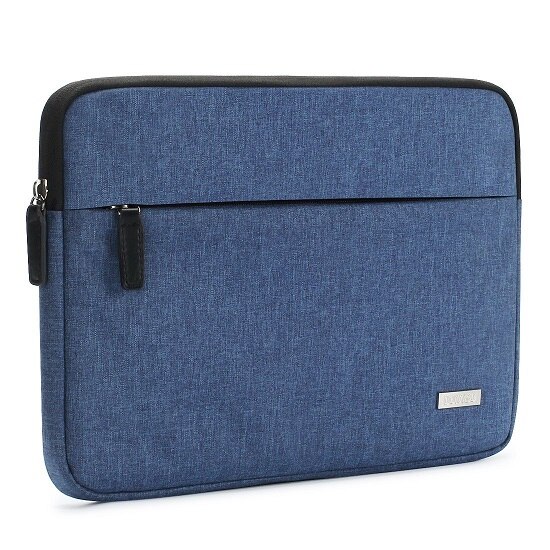 Canvas Schokbestendig Inch Laptop Tablet Beschermhoes Anti-Shock Padding Computer Tas Voor 10 11 13 14 15.6 inch Macbook: Blue / 14-inch